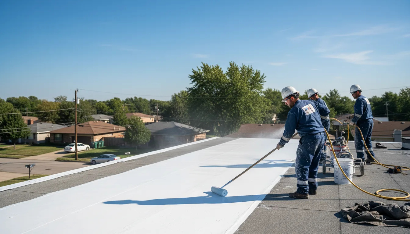 Commercial roof coating in Collinsville, MS near me